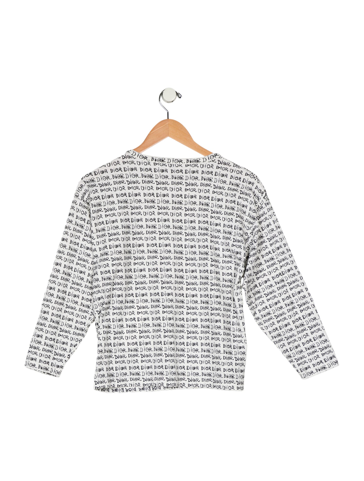 Christian Dior Girls' Long-Sleeve Logo T-Shirt
