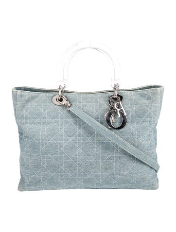 Christian Dior Handle Bags Quilted Lady Medium