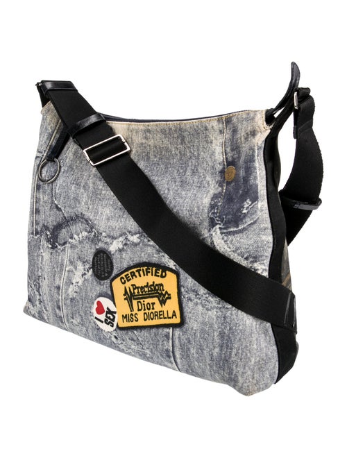 Christian Dior Denim Messenger Bag