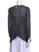 Christian Dior Plaid Print Bateau Neckline Blouse