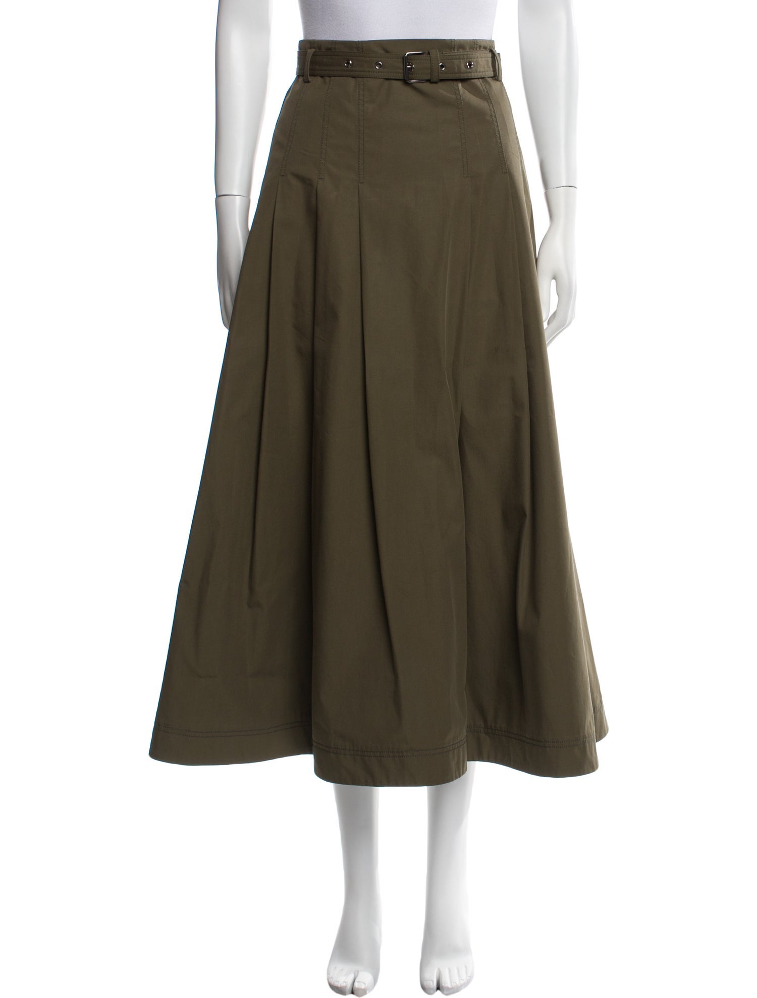 Christian Dior Pleated Accents Midi Length Skirt