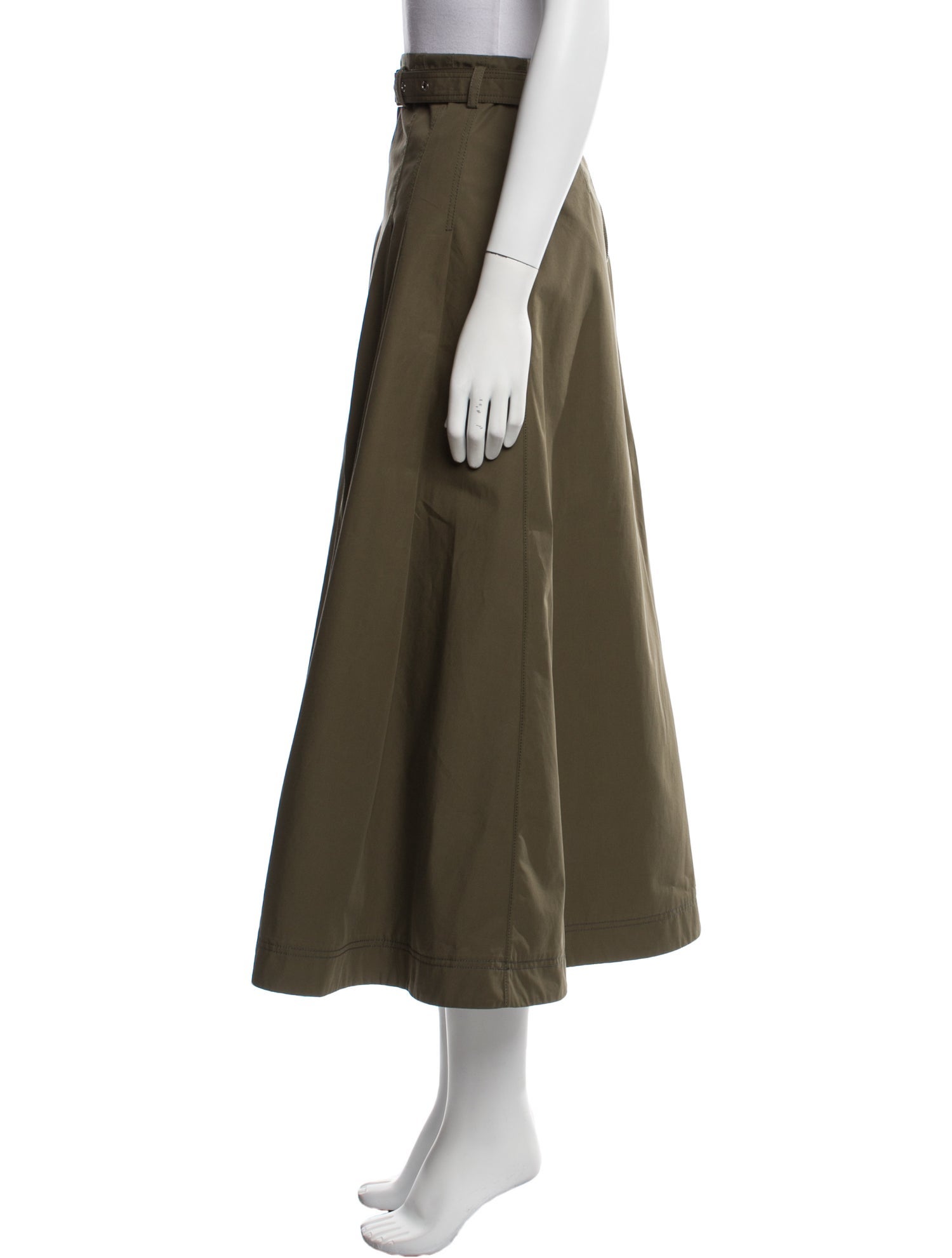 Christian Dior Pleated Accents Midi Length Skirt