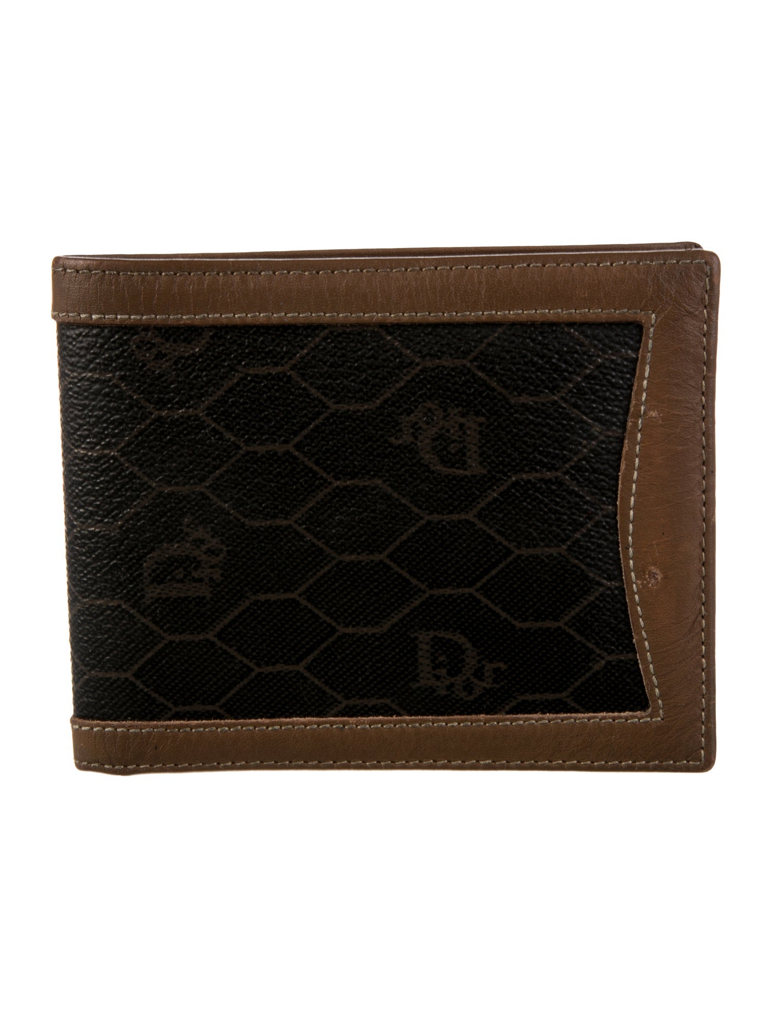 Christian Dior Vintage Honeycomb Wallet