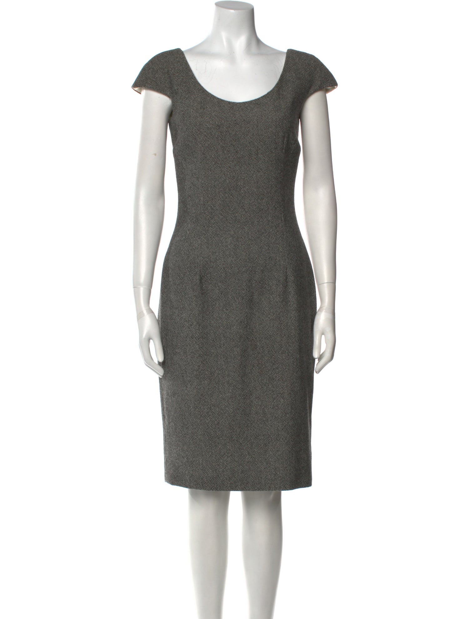 Christian Dior Scoop Neck Knee-Length Dress