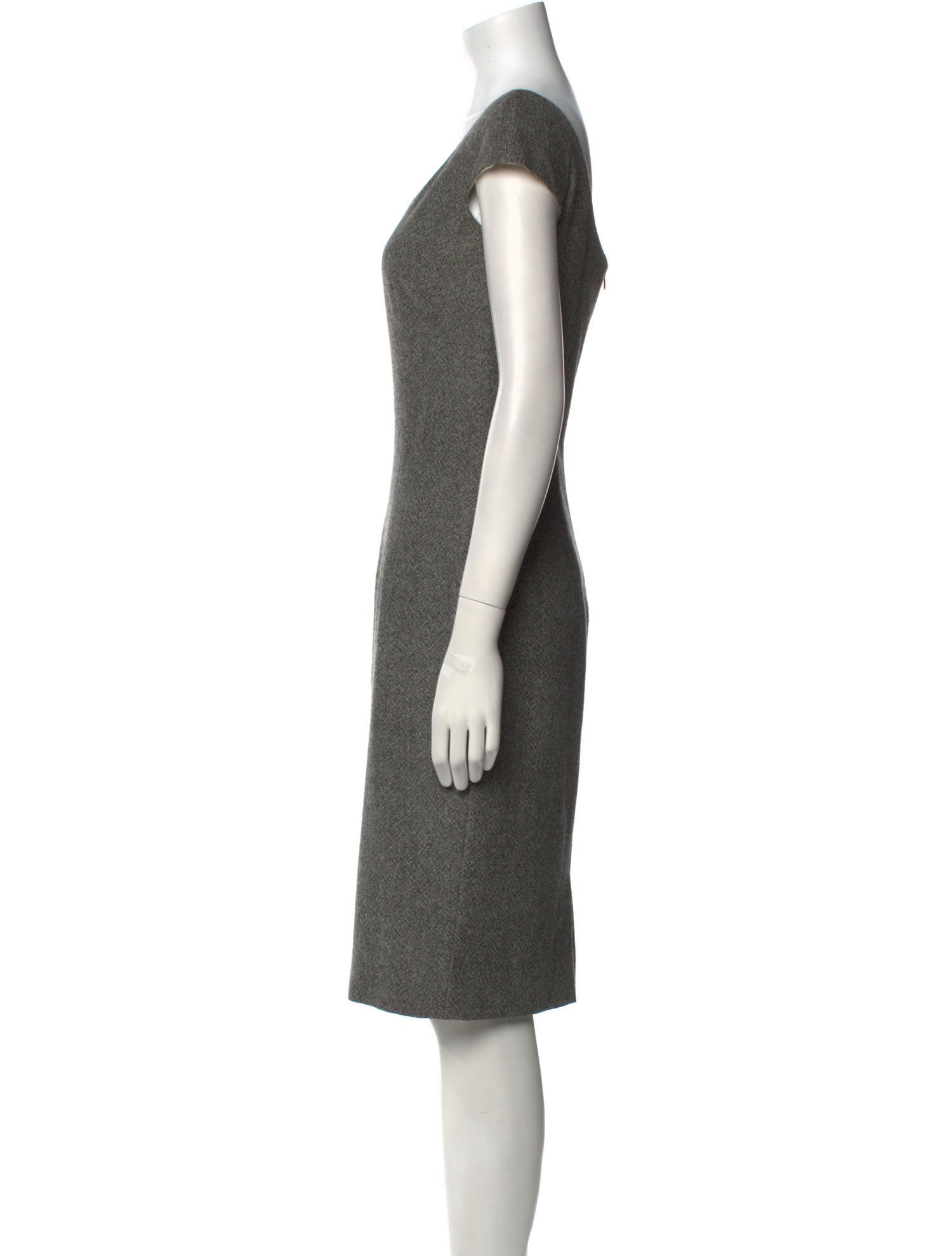 Christian Dior Scoop Neck Knee-Length Dress