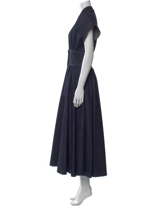 Christian Dior V-Neck Long Dress