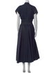Christian Dior V-Neck Long Dress