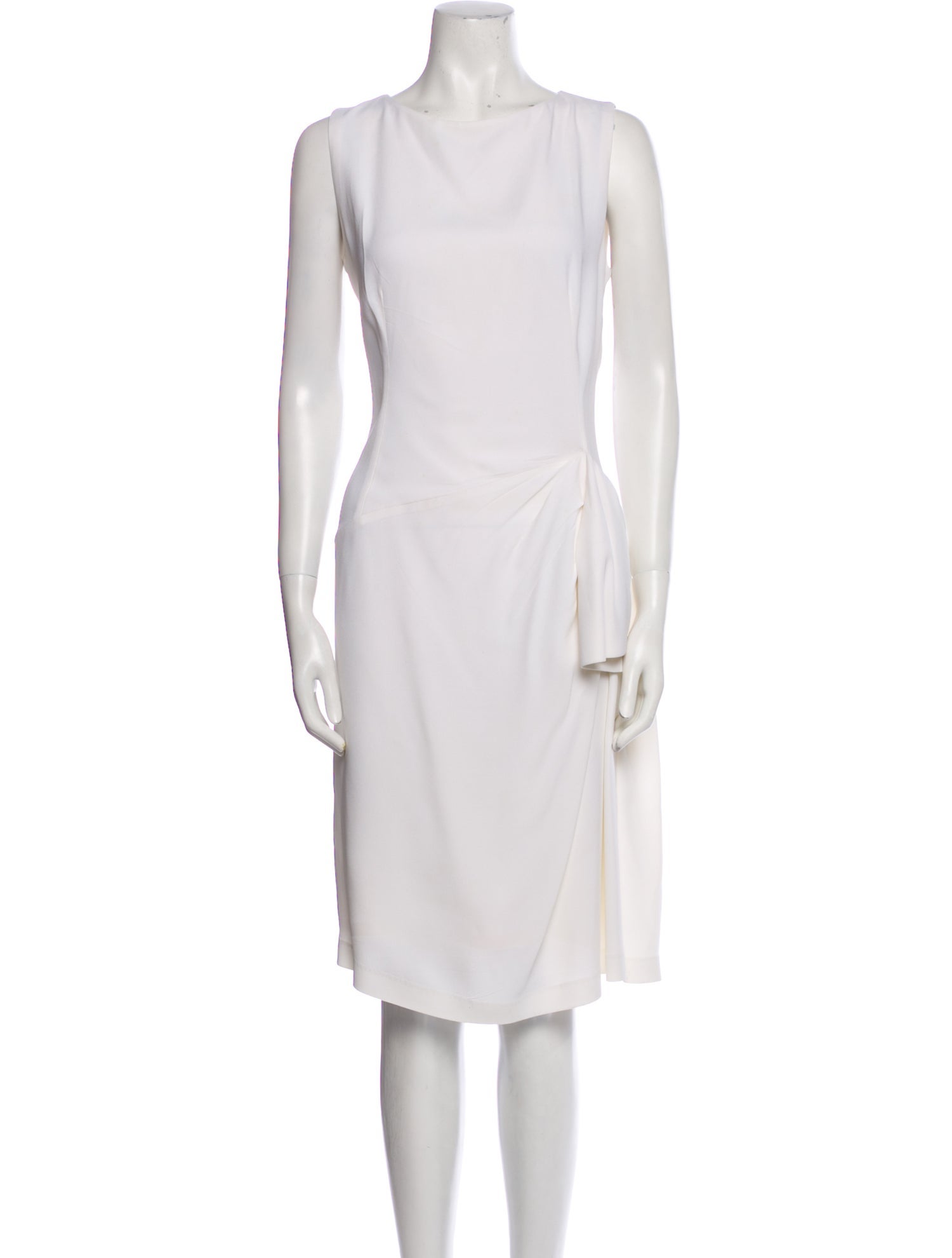 Christian Dior Bateau Neckline Knee-Length Dress
