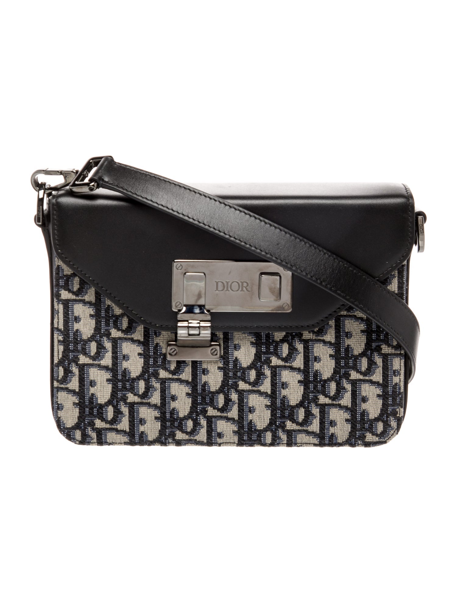 DIOR MEN Oblique Jacquard Safari 2023 - Black Messenger Bags