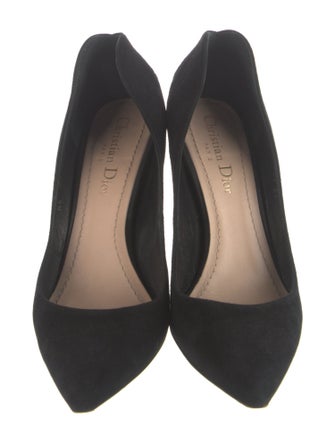 Christian Dior Suede Leather Trim Embellishment Pumps