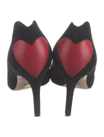 Christian Dior Suede Leather Trim Embellishment Pumps
