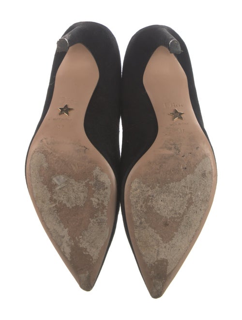 Christian Dior Suede Leather Trim Embellishment Pumps