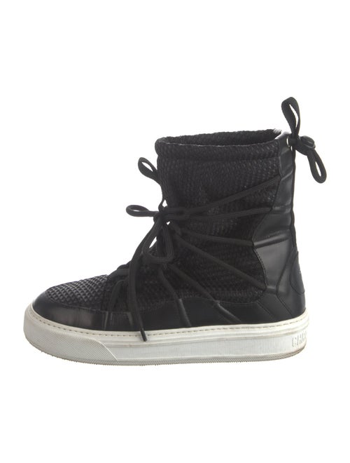 Christian Dior Leather Lace-Up Boots