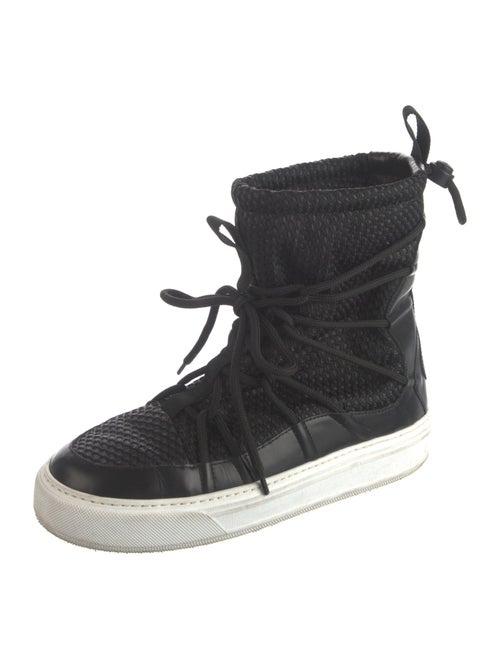 Christian Dior Leather Lace-Up Boots