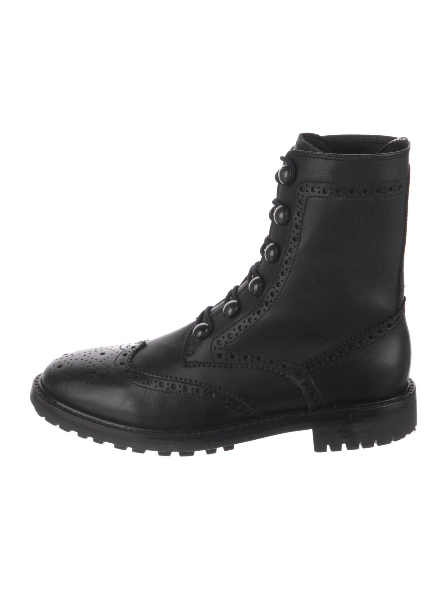 Christian Dior Diorunit Leather Combat Boots