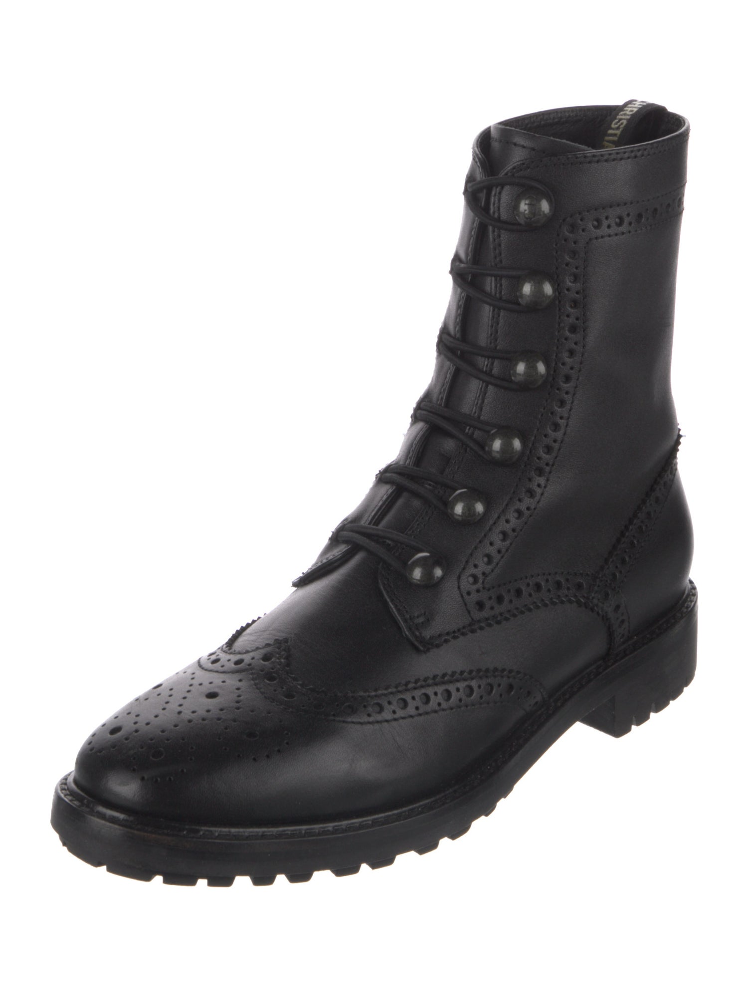 Christian Dior Diorunit Leather Combat Boots
