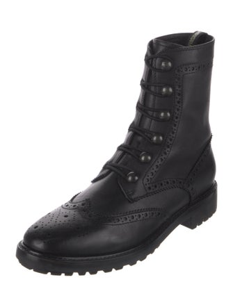 Christian Dior Diorunit Leather Combat Boots
