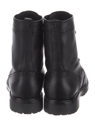 Christian Dior Diorunit Leather Combat Boots