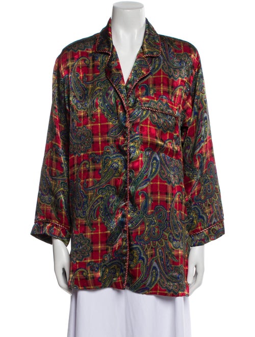 Christian Dior Paisley Print Pajamas