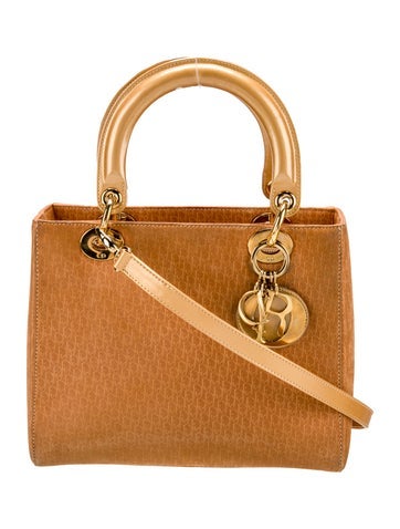 Christian Dior Handle Bags Diorissimo Lady Medium Vintage