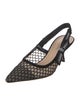 Christian Dior Mesh Mesh Accents Slingback Pumps
