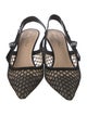 Christian Dior Mesh Mesh Accents Slingback Pumps