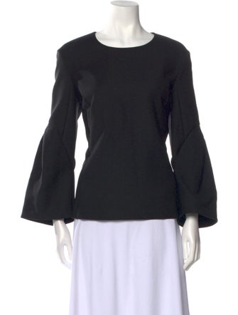 Christian Dior Virgin Wool Bateau Neckline Top