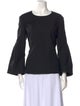 Christian Dior Virgin Wool Bateau Neckline Top