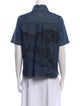 Christian Dior Short Sleeve Button-Up Top