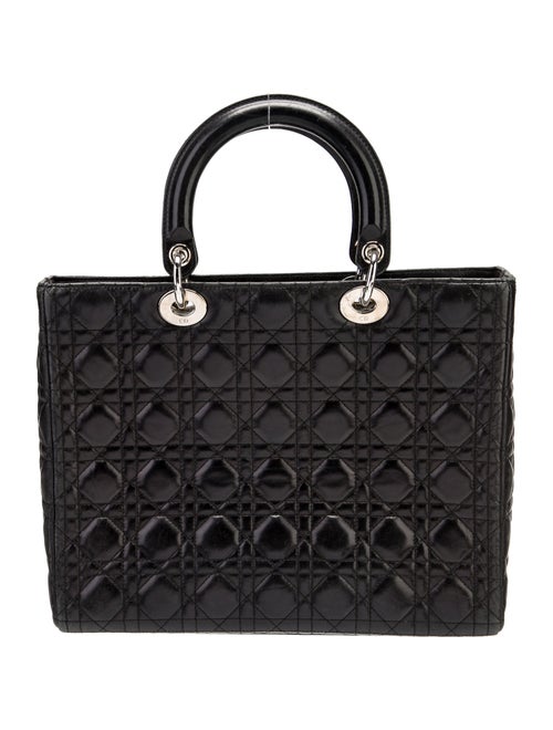 Christian Dior Quilted Lady Dior Large