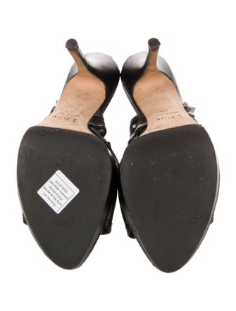 Christian Dior Mesh Mesh Accents Slingback Sandals