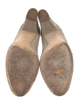 Christian Dior Snakeskin Animal Print Pumps
