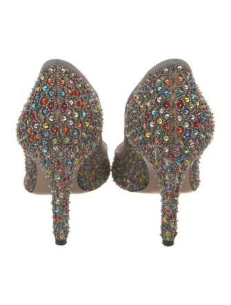 Christian Dior Mesh Sequin Embellishments Pumps