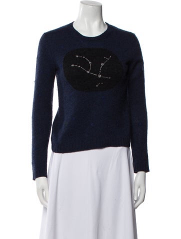 Christian Dior Knitwear Cashmere Graphic Print Sweater S
