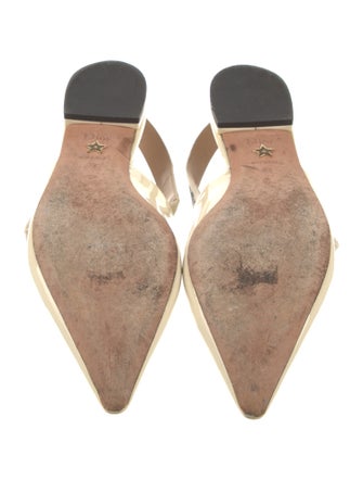 Christian Dior Patent Leather Printed Slingback Flats