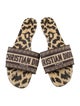 Christian Dior Canvas Printed Slides