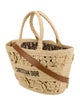 Christian Dior Raffia Hat Basket