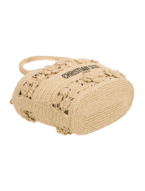 Christian Dior Raffia Hat Basket
