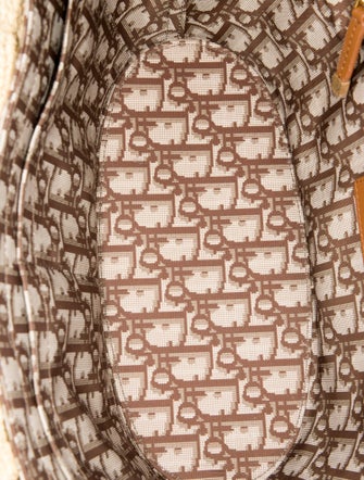 Christian Dior Raffia Hat Basket