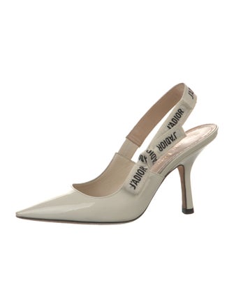 Christian Dior Patent Leather Slingback Pumps