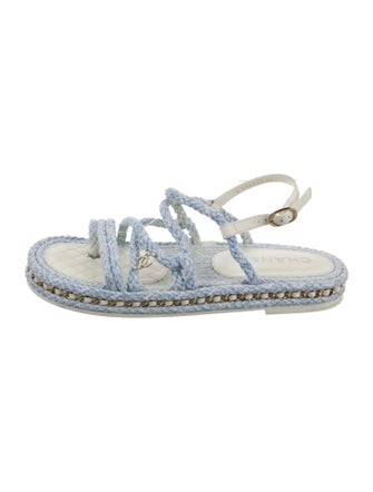 Chanel Chain-Link Accents Espadrilles