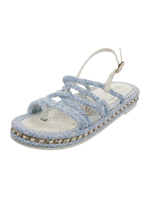 Chanel Chain-Link Accents Espadrilles