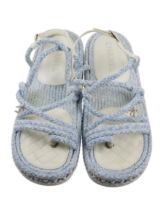 Chanel Chain-Link Accents Espadrilles