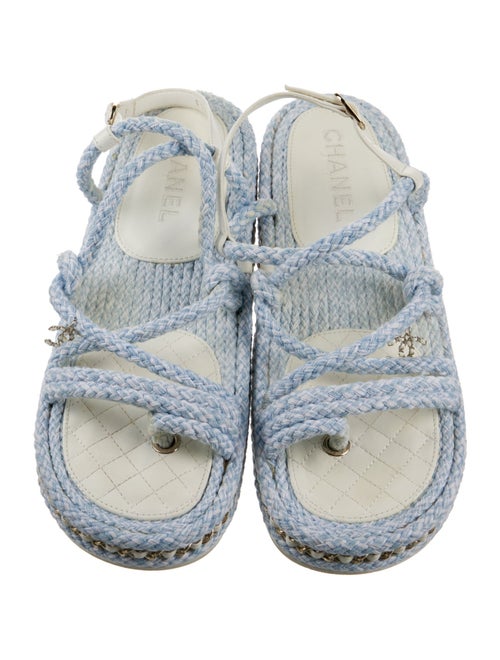 Chanel Chain-Link Accents Espadrilles