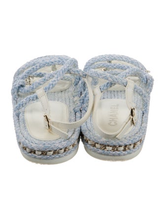 Chanel Chain-Link Accents Espadrilles