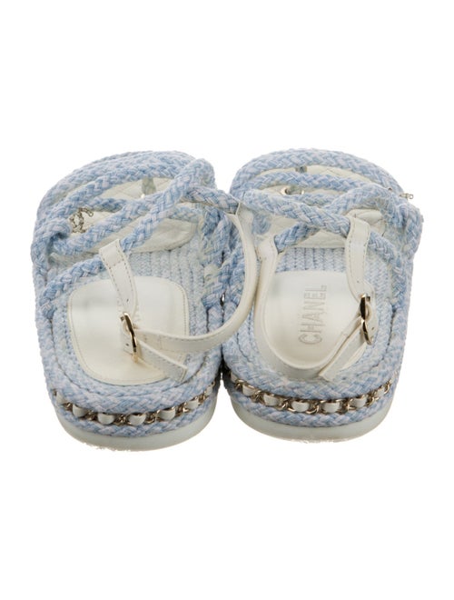 Chanel Chain-Link Accents Espadrilles
