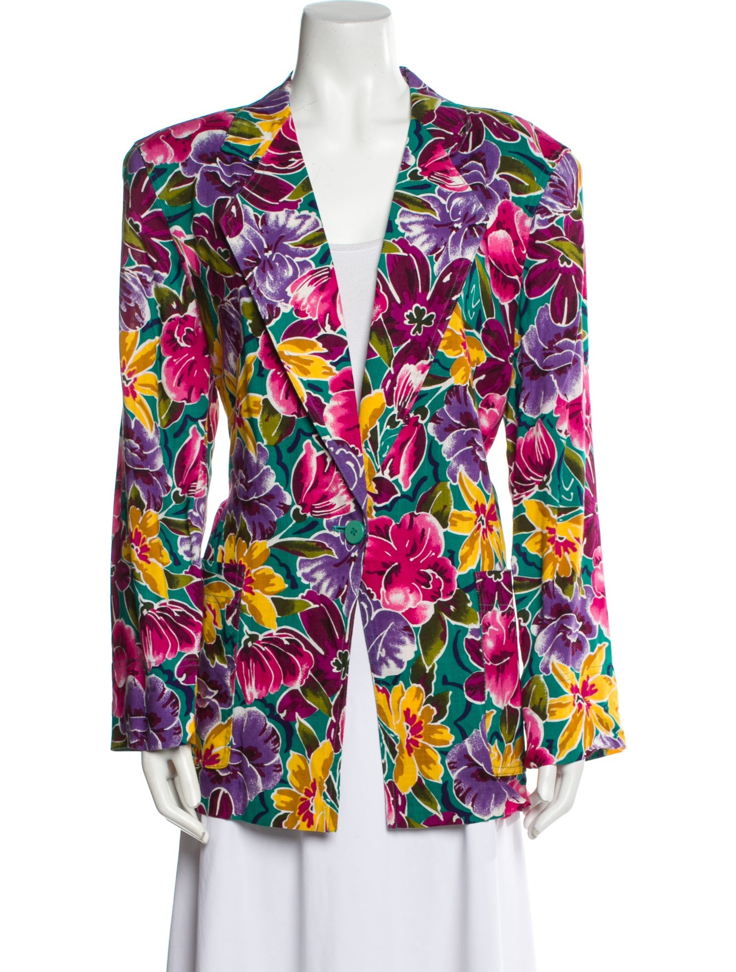 Christian Dior Floral Print Blazer