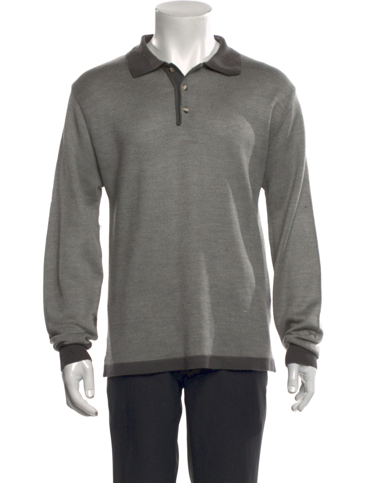 Christian Dior Collar Long Sleeve Polo Sweater