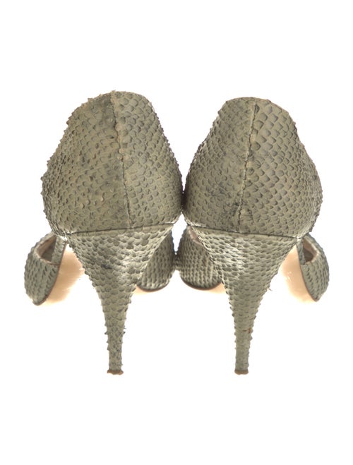 Christian Dior Python Animal Print D'Orsay Pumps