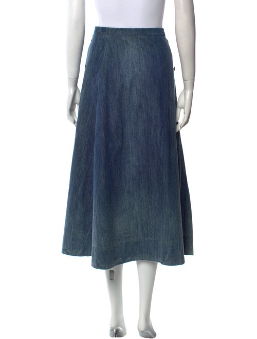 Christian Dior Striped Midi Length Skirt